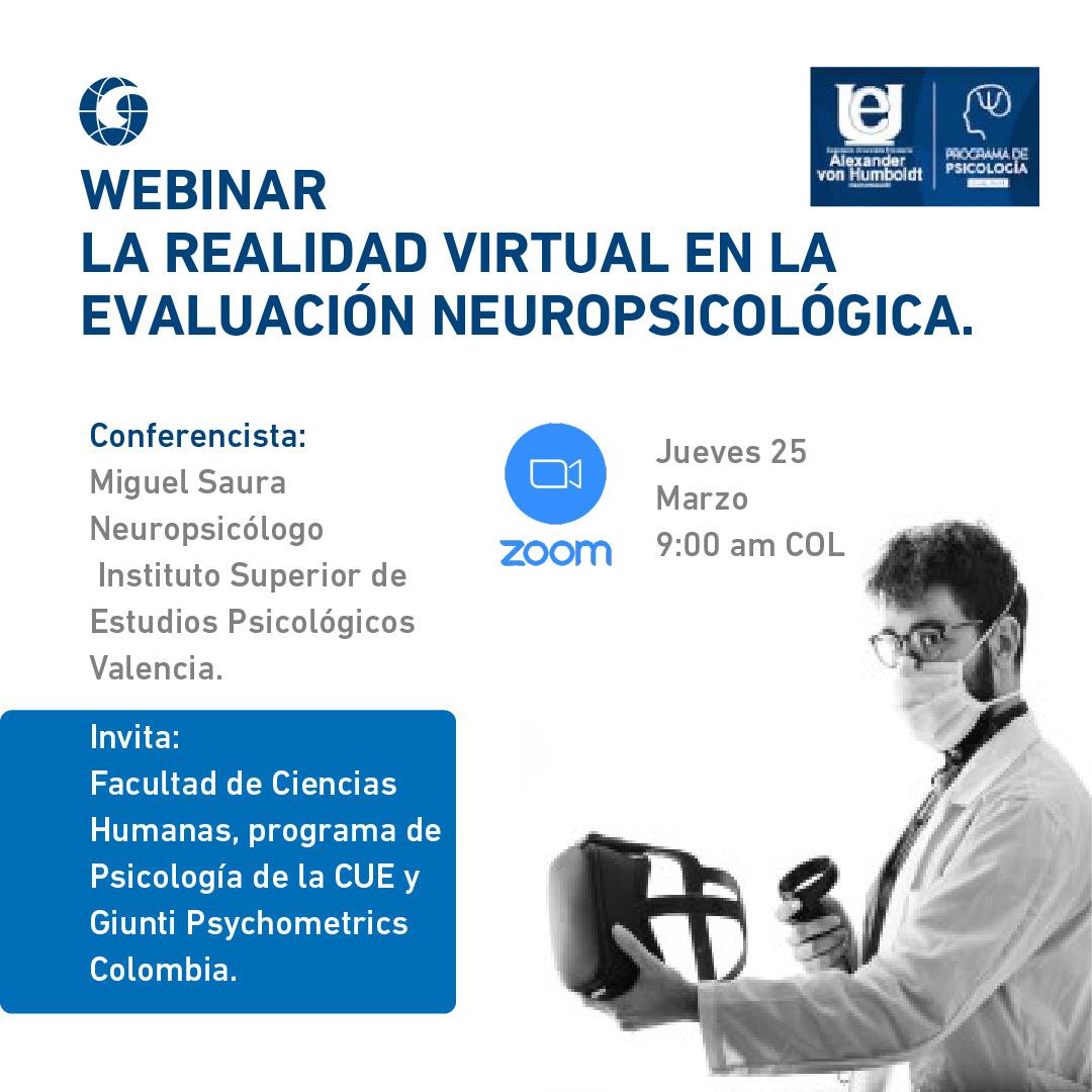 Webinar La realidad virtual en la evaluación neuropsicológica 